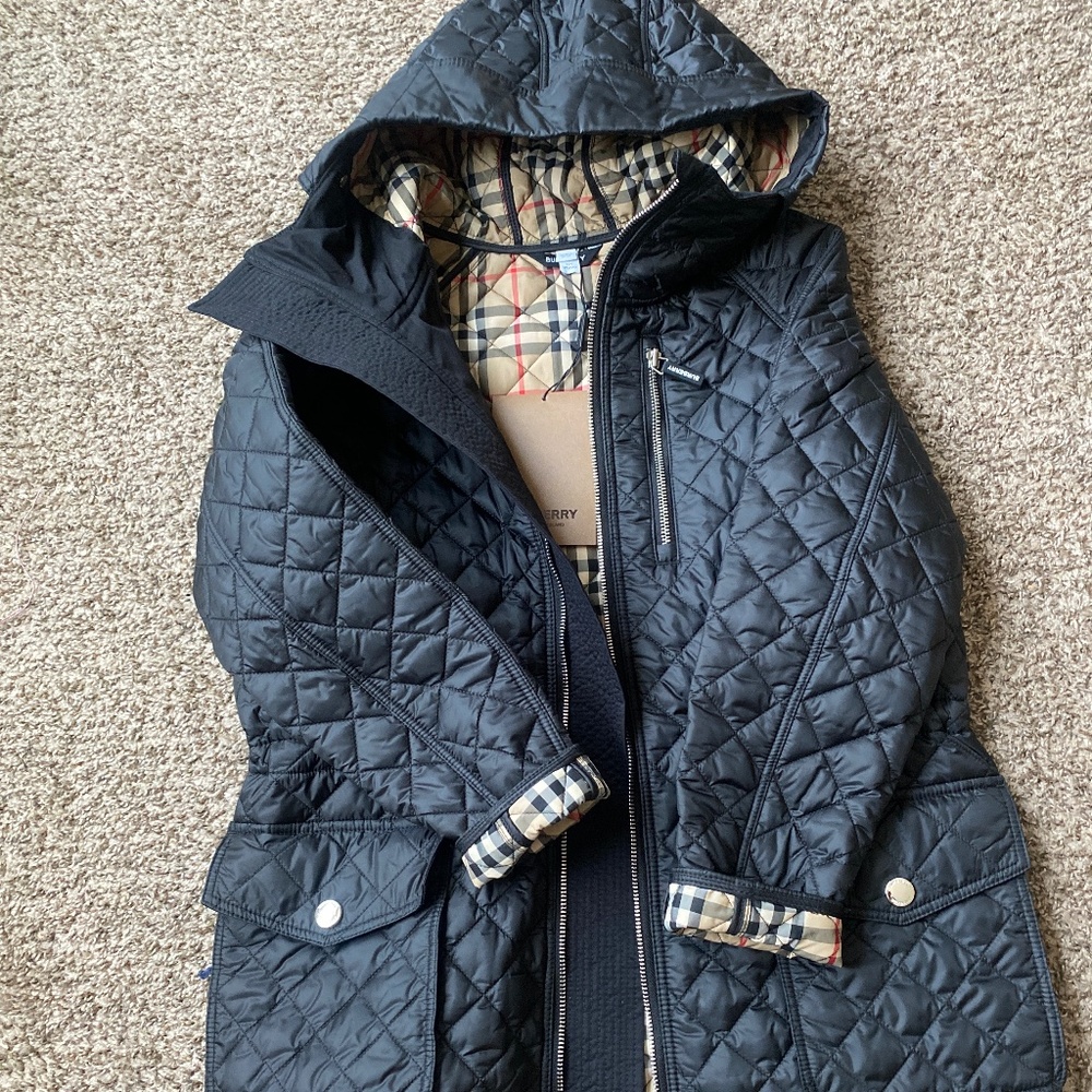 Boys Burberry Quilt jacket